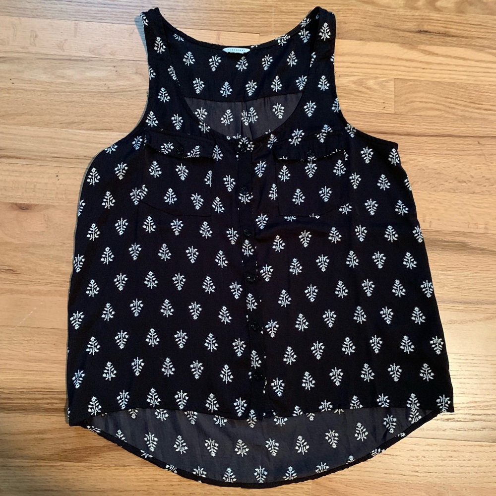 Black and white shirt